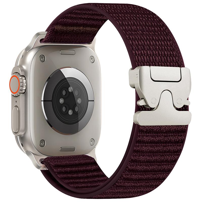 Nylon Sport Band for Apple Watch Series Ultra 3 49mm 42 45 38 40 41mm Parachute Buckle Strap for Iwatch Series 11 10 9 8 7 6 SE3