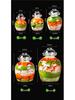Verdicktes Glas-Gurkenglas mit Innendeckel für Sauerkraut, Kimchi und eingelegtes Gemüse