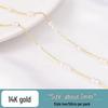 14K Gold-Filled Pearl Chain for Handmade Jewelry: Bracelet, Necklace, and Earrings Components