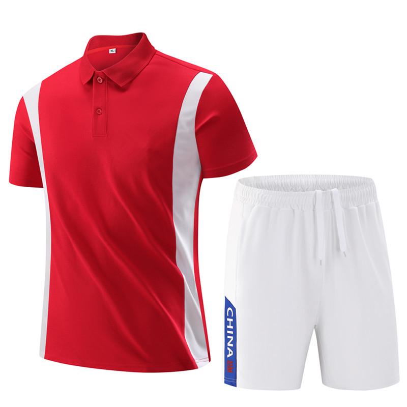 Summer Academy Parent-Child Sportswear Set - Short Sleeve Top & Shorts for Running, Training, Coaching, or Class Uniforms