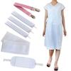 [HOHO AYUMU] Mesh Obi Board, Korin Belt, Magic Belt (white), 3 White Waist Ties [Yukata Accessories 7-piece Set] [Type D]