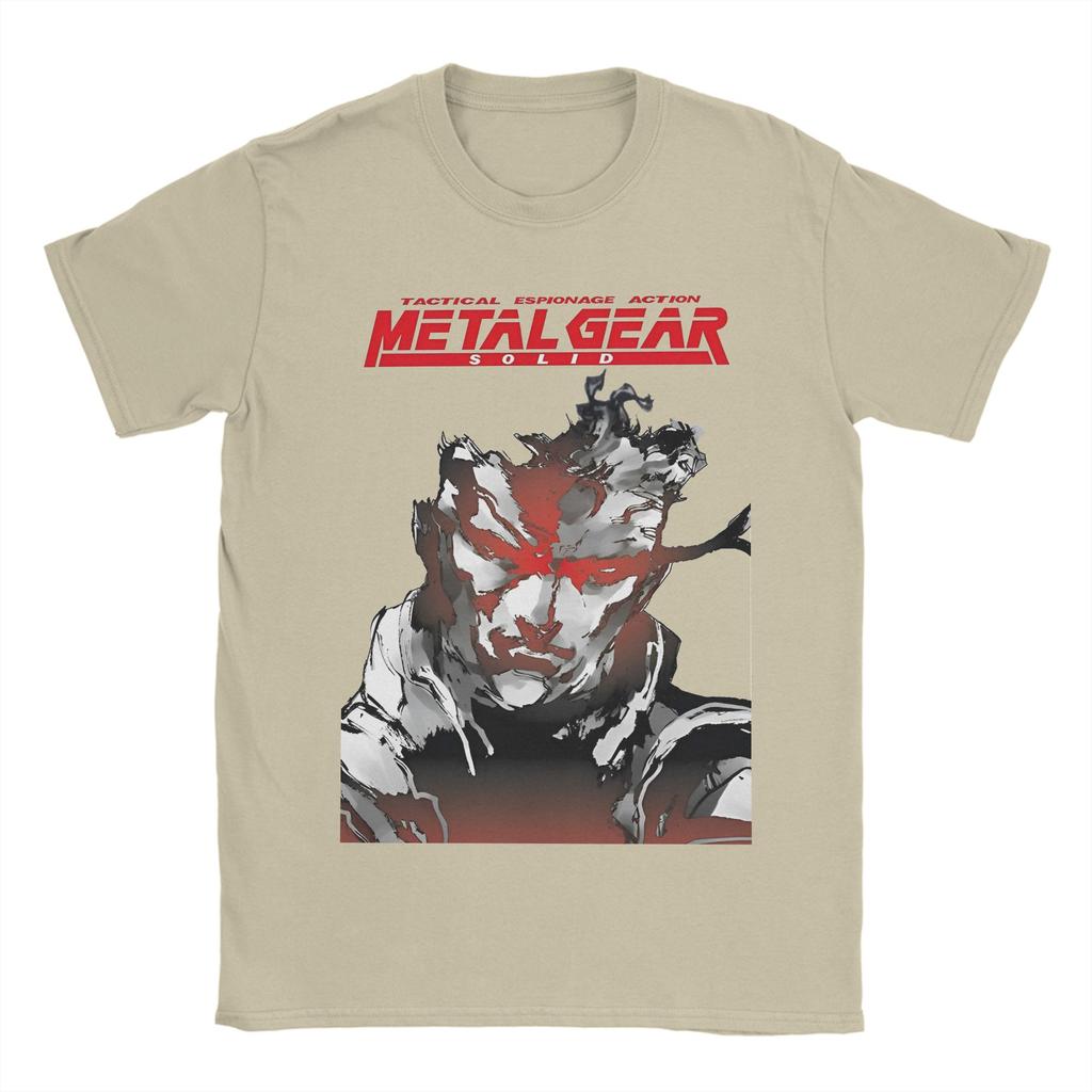 Metal Gear Solid Game T Shirt Beach Pure Cotton T Shirts For Man Leisure Custom DIY Tee Shirt Short Sleeve Classic Tops