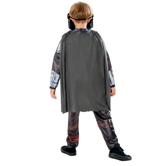 Mandalorian Costume - RUBIES - Jersey Fabric Jumpsuit - Long Cape - PVC Mask