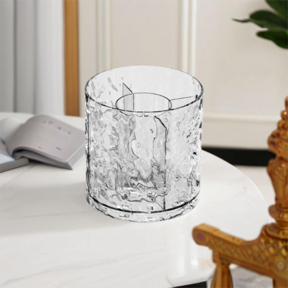 Plastic Pen Holder Creative Makeup Brush Cylinder Pen Container Storage Rack  Office
