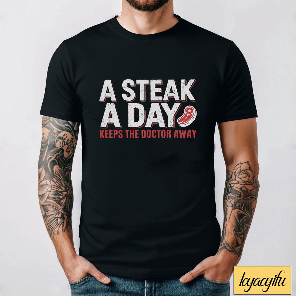 Funny Steak Lover TShirt BBQ Grill Graphic Tee Carnivore Gift Graphic T Shirts Vintage Harajuku Unisex Clothing Women and Unisex Tee S