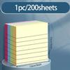 200sheets Line Sticky Notes 4 Colors Portable Student Note Marker Writing Sticky Notes Self-Adhesive Easy To Apply Notepad