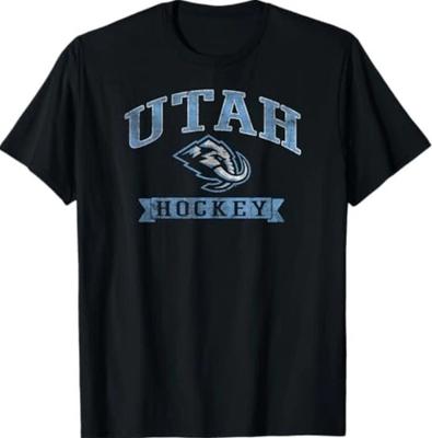 Maglietta Vintage Hockey Nera NHL Ufficialmente Licenziata