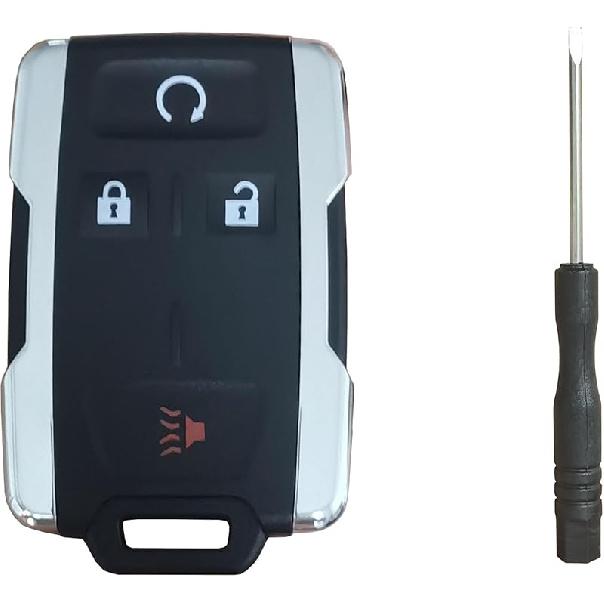 Key Fob Shell Replacement Fit for GMC Sierra Chevrolet Silverado 1500 2500 3500 2014 2015 2016 2017 2018   GMC Canyon Chevy Colorado 2015-