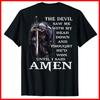 Jesus The Devil Saw Me With My Head Down Black Cotton T-Shirt Unisex T-Shirt
