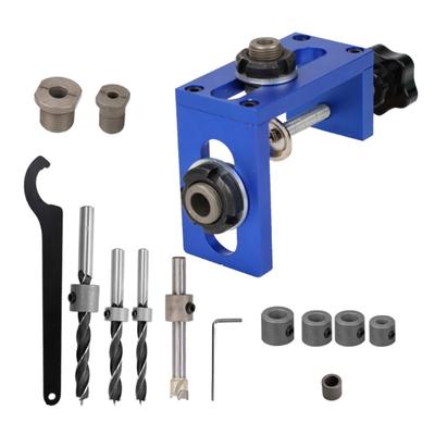 Multipurpose Hold Puncher Locator Fully Equipped High Hardness and Strength Set For Woodworking Drill Guide Accessories