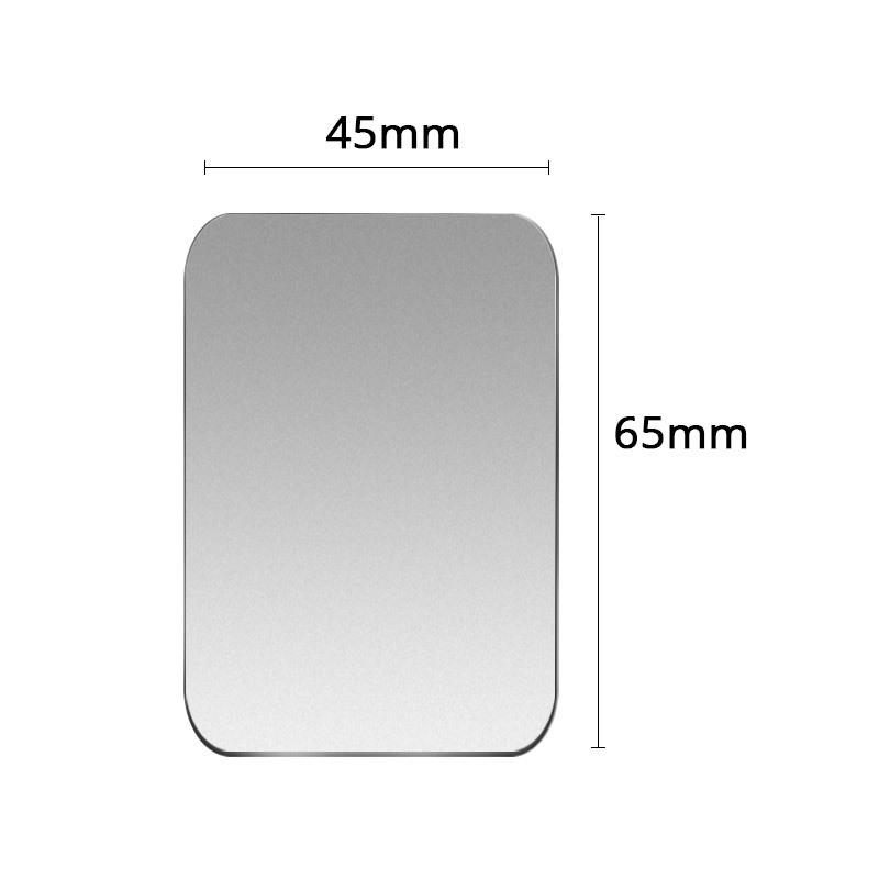 Black Magnetic Iron Sheet with Adhesive Backing for Phone Holders - Round & Rectangular Options