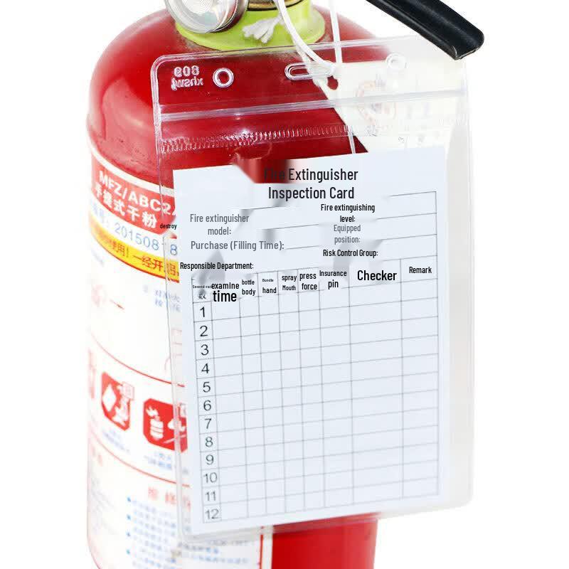 Zhujun Waterproof Inspection Record Card Holder