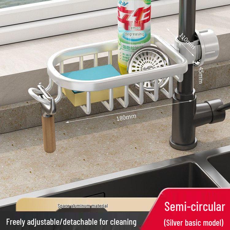Universal Kitchen Storage Rack: Above Faucet Dish and Pan Drainer