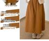 Elegant High-Waisted A-Line Pumpkin Skirt for Women, 2026 Spring/Autumn Collection, Mid-Length Fluffy Umbrella Design