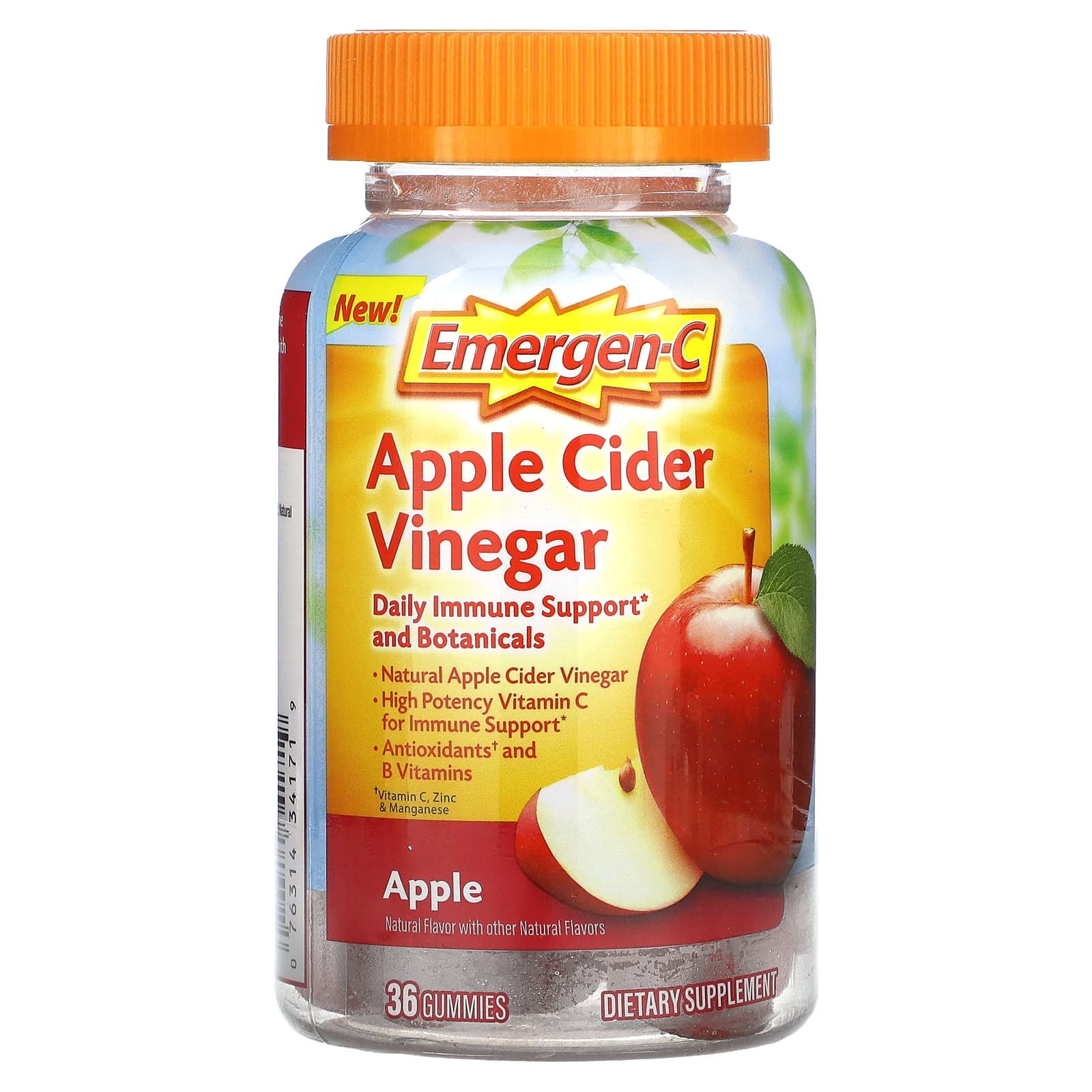 

Emergen-C, яблучний оцет, яблуко, 36 цукерок