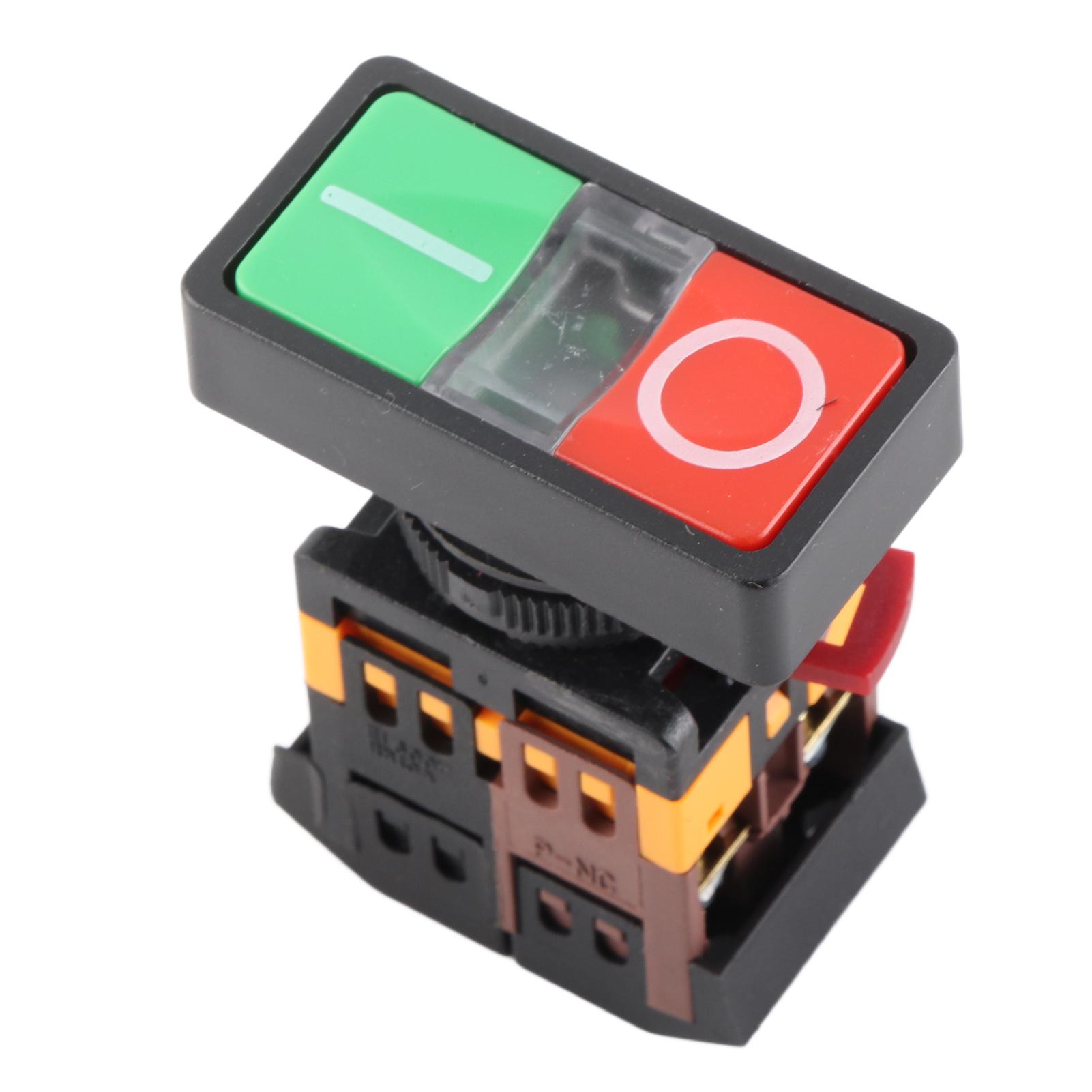 

ЯК22N Подвійний кнопковий перемикач зі світлодіодним підсвічуванням NO NC Кнопка миттєвої дії Вкл/Викл(24VDC )