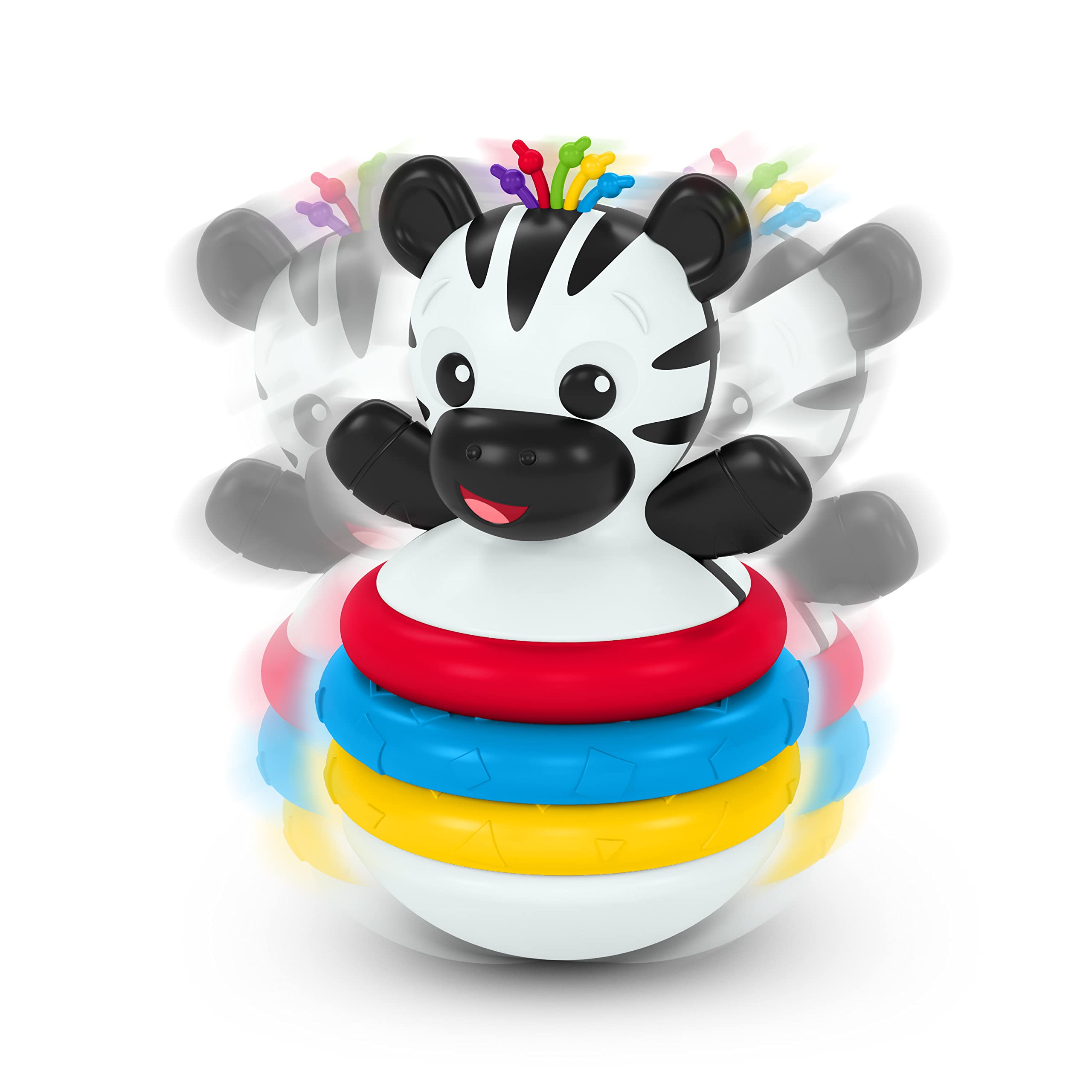 

Baby Einstein Baby Einstein Rocking Stackable Teething Toy - Zebra [Ages 3+] Roly-Poly Toy, Chewable, 16709