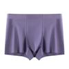 Plus Size Men's Spring and Summer Solid Color Antibacterial Breathable Non Mark Mid Waist Flat Angle Underwear