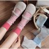 Spring Autumn Socks Double Needle Middle Tube Socks Thickened Warm Retro Women's Stacked Sports Socks Dot Yarn Korean INS Style