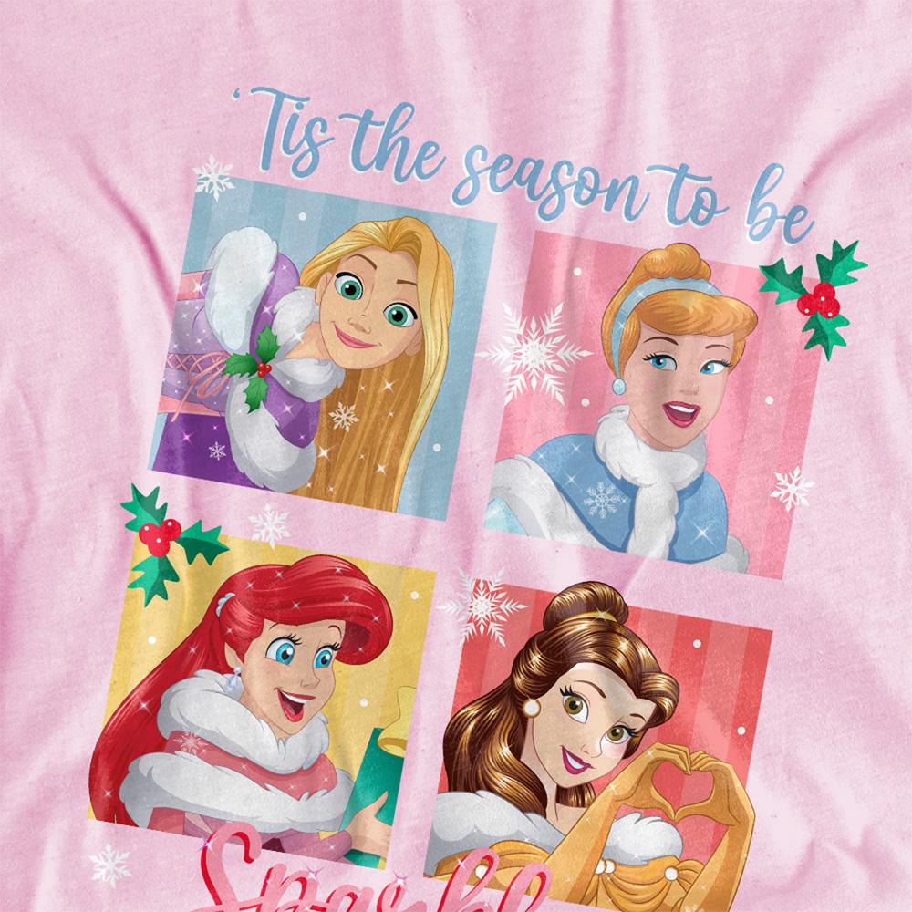 Disney Princess Childrens/Kids Tis The Season To Be Sparkly T-Shirt