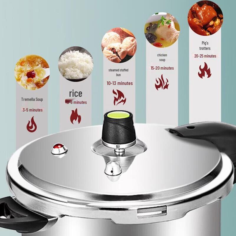 ASD 7.4L Aluminum Pressure Cooker with Steamer