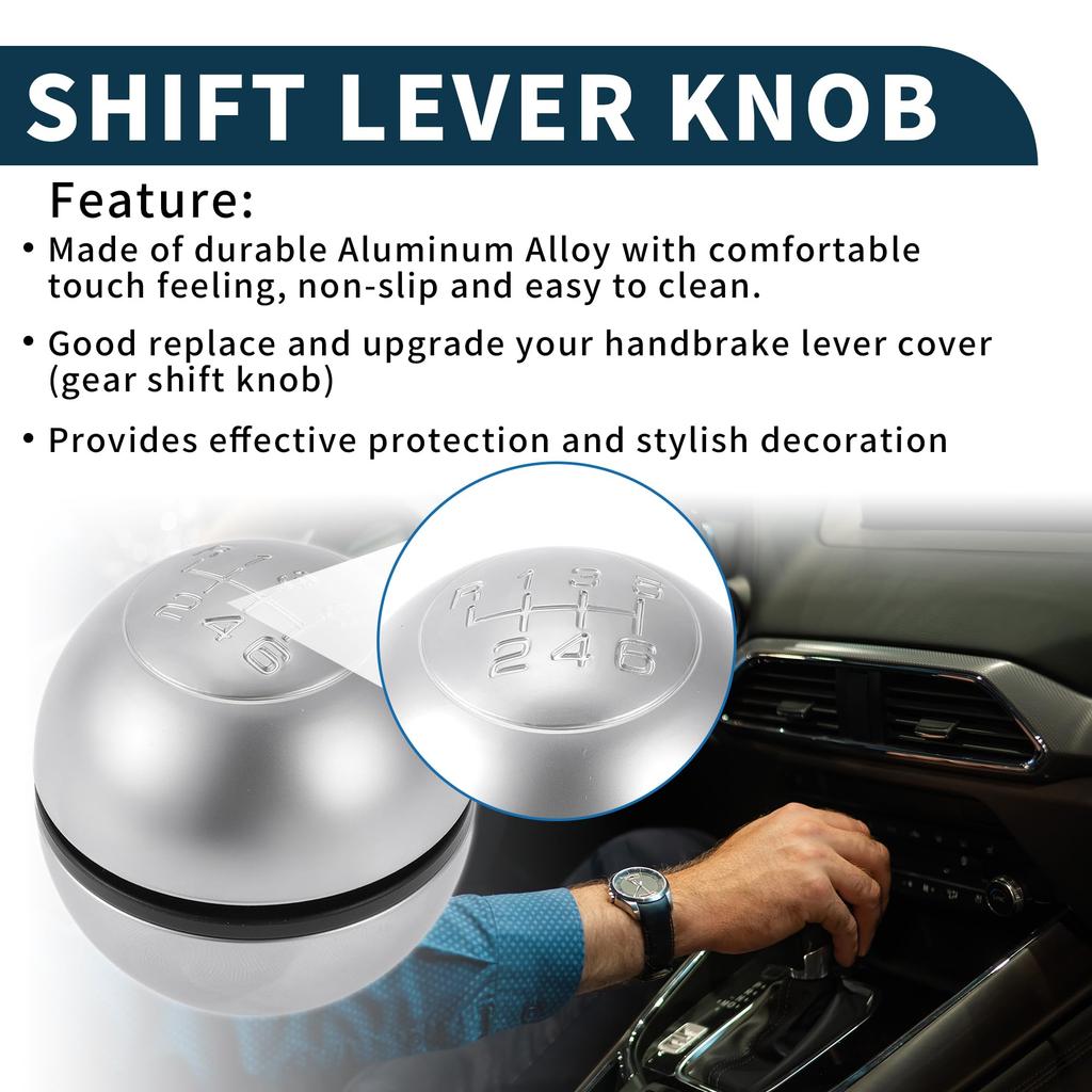 TUCKBOLD Manual Gear Shift Knob for Alfa Romeo Giulietta Aluminum Alloy 6-Speed 2010-2018 (1pc) -