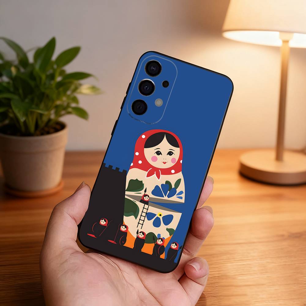 

Russian Dolls Matryoshka Phone Case For Samsung S25,S24,S21,S22,S23,S30,Ultra,S20,Plus,Fe,Lite,5G Black Cover Samsung S25ULTRA