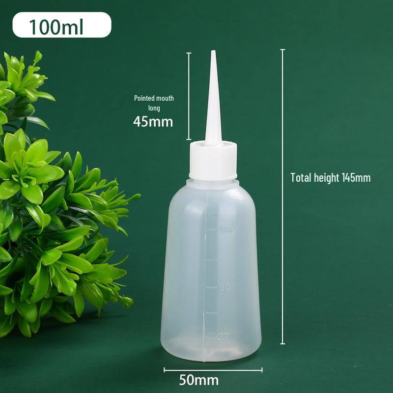 PE-Kunststoff-Dosierflaschen mit Nadelspitze, 50 ml & 100 ml, Weich für Pigmente & Umverpackung