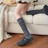 Warmth Stacked Long Tube Socks Knitted Mid Tube Socks New Hollow Calf Socks  Women Girls