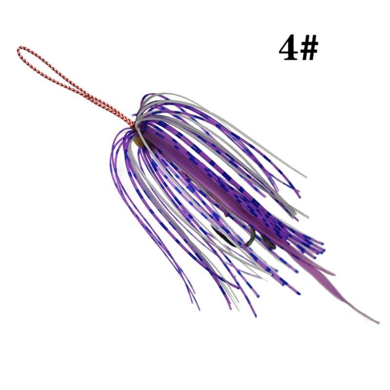 5er Pack Haken aus Kohlenstoffstahl mit doppeltem Jigging-Assist-Haken Salzwasser-Angelhaken Ersatzhaken Vertikale Jigs Köder Hakenset