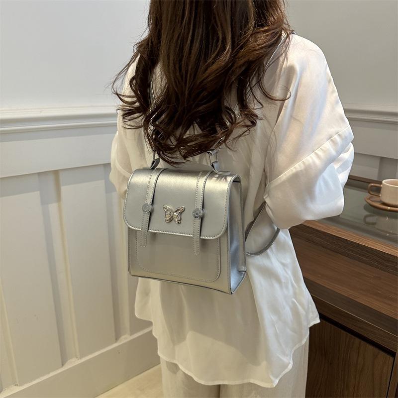 Beautiful fashion student backpack casual summer niche backpack women's new personalized portable travel bag