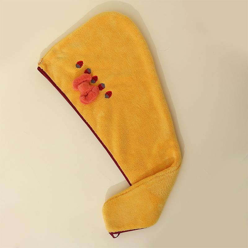 Microfiber Coral Fleece Quick-Dry Hair Wrap Towel