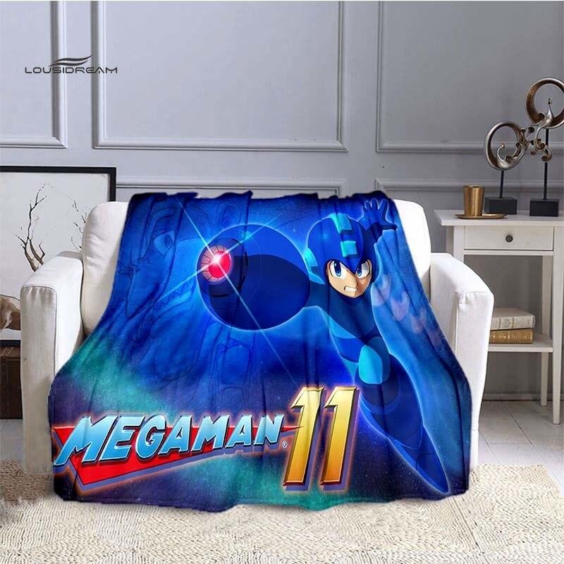 

Rockman Megaman дизайнерские одеяла для кроватей, дома, путешествий, фланелевое одеяло для взрослых для дивана, кровати, гостиной, дивана, ребенка, сохраняющее тепло