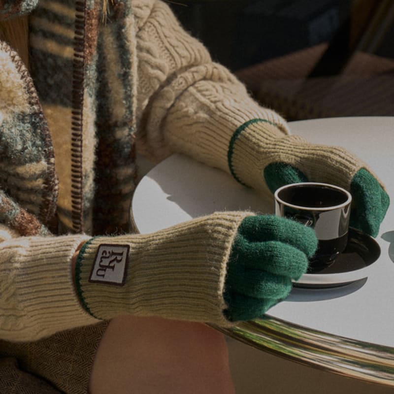 RaJu Two Tone Warmer Gloves_5 Color