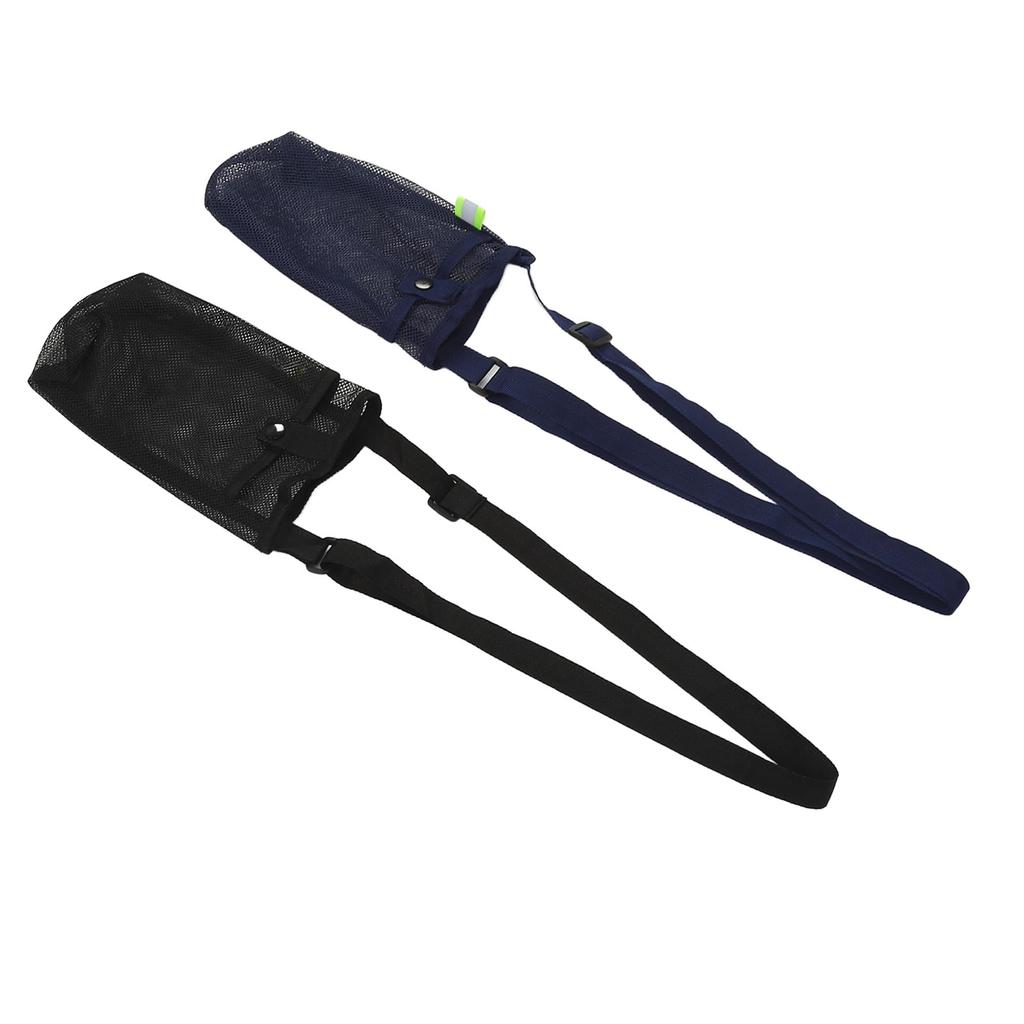 2pcs Water Bottle Sleeve Adjust Shoulder Strap Mesh Water Bottle Pouch Holder for Hiking Outdoor Sports
