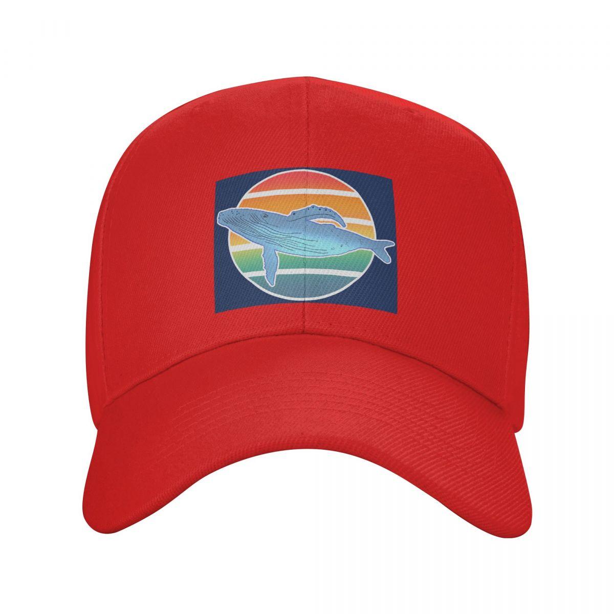 

Cartoon Whale Ocean Animal Sunset Print Baseball Caps Fashion Men Women Hats Adjustable Cap Streetwear Baseball Hat Casquette One Size