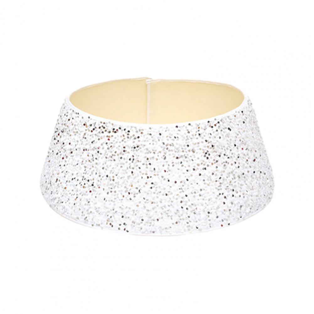 

Юбка для рождественской елки, альтернативный воротник для рождественской елки, блестки, рождественская юбка, базовый воротник, комплект, праздничный праздник для новых серебряный