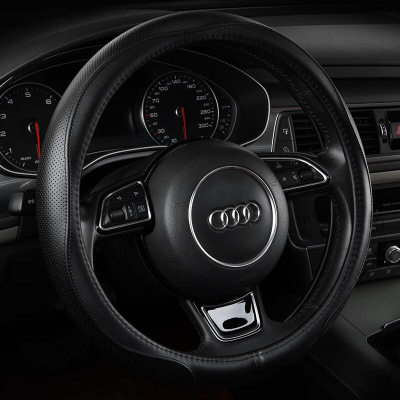 Weishang Genuine Leather Steering Wheel Cover Round O-shape