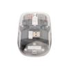 Wireless 2.4G Bluetooth Transparent Mouse 2400 DPI Rechargeable 400mAh RGB Colorful Wireless Mouse Gray