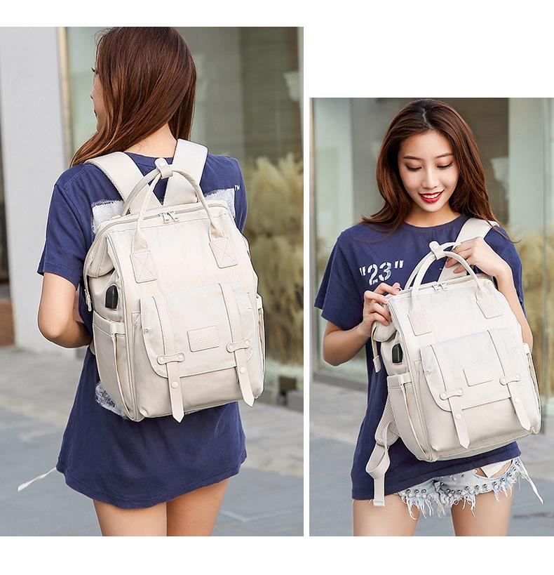 Zaino Multifunzione Mamma Volpe Senza Preoccupazioni - Grande Capacità, Borsa alla Moda per Uscite di Mamma e Bambino.