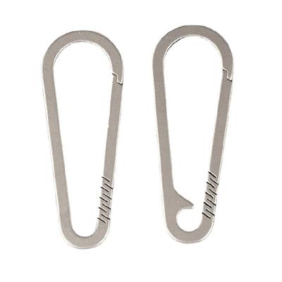 Titanium Alloy Carabiner Quick Release Buckle EDC Spring Snap Hook Keychain Clip