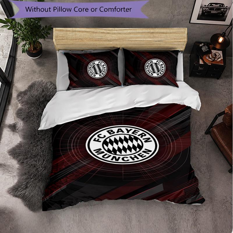 Biancheria da letto a tema Bayern Monaco Set 3 Pezzi Copripiumino Biancheria da letto decorativa per stanza di adolescenti Decorazione per la casa