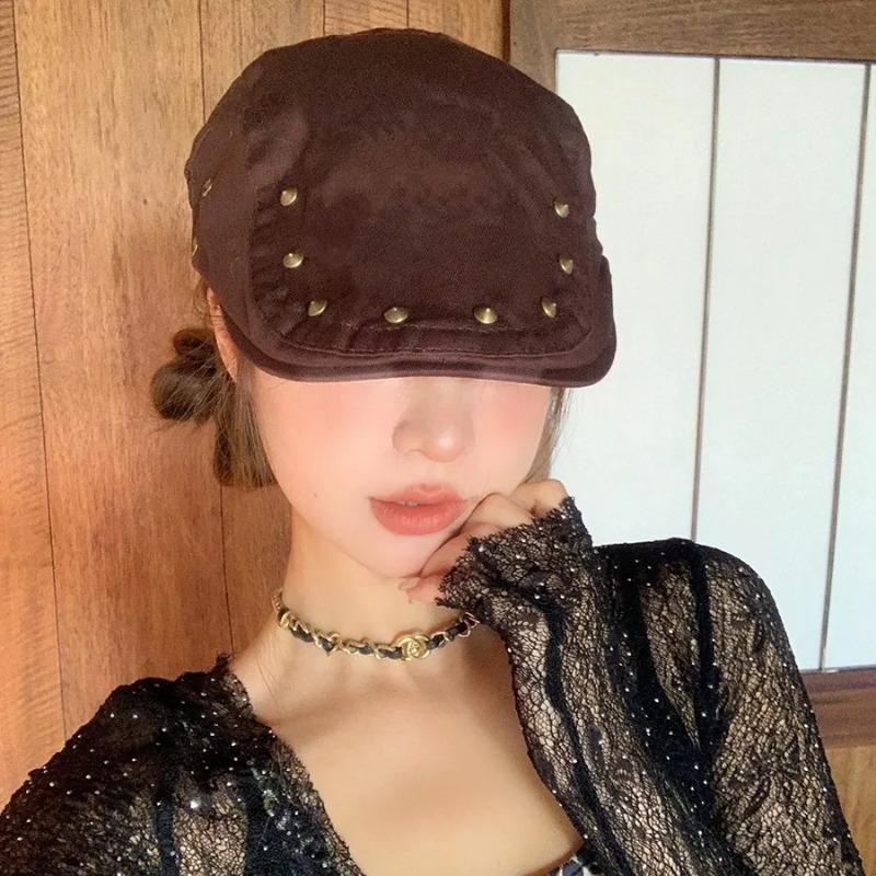Women's Vintage Beret hat,Lightweight warm multi solid color autumn winter,suitable for casual,Appointment versatile headwear