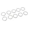 10PCS M20 Aluminum Oil Crush Washers/Drain Plug Gaskets Compatible with 11126- AA000, Silver