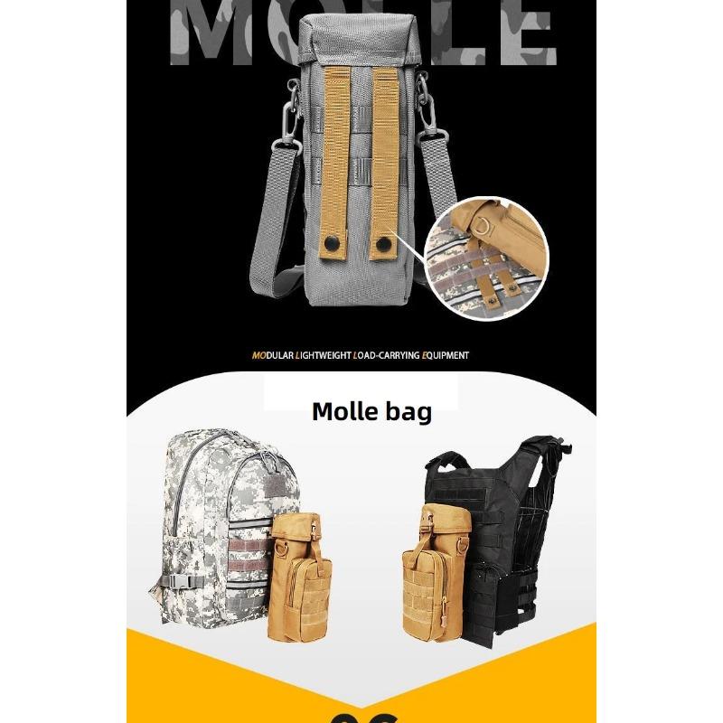 Outdoor Camping Cycling Bottle Holder Shoulder Bag Sports Bag New Kettle Molle Bag Tactical Military Pouch Waist Packs