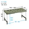 Belca CO-RG2T, Made In Japan, Two-Piece Extendable Storage Shelf for Closets and Closets, 76.5-93.5cm Wide X 37cm Deep X 35-40cm High, Eco-Green