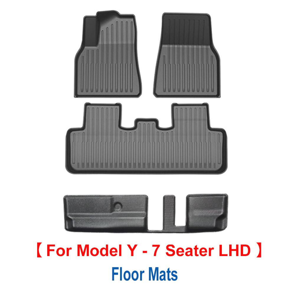 For Tesla Model Y 7 Seater and Model Y 5 Seat All Weather TPE Waterproof Anti-Slip Floor Mat Cargo Liner 2020-2023 Accessories