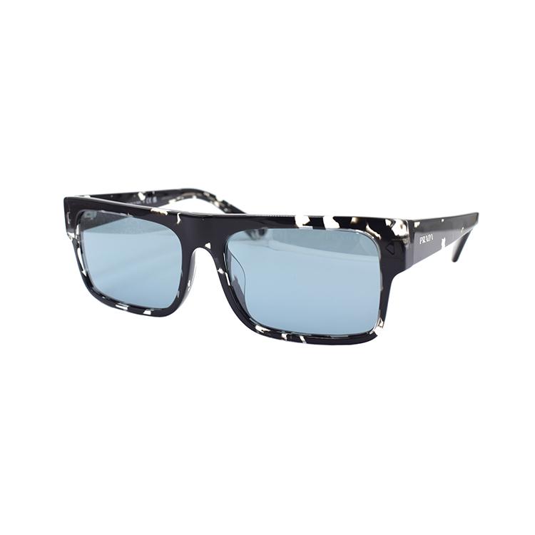 Prada Klassische quadratische Reise-Sonnenbrille für den Urlaub, rechteckig, Herren-Sonnenbrille SPRA10-F-15O-01A