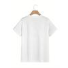 European Sizes New Summer Rose Element Print Men's Pattern Print Base Layer T-Shirt Summer Short Sleeve Top Inner Lining