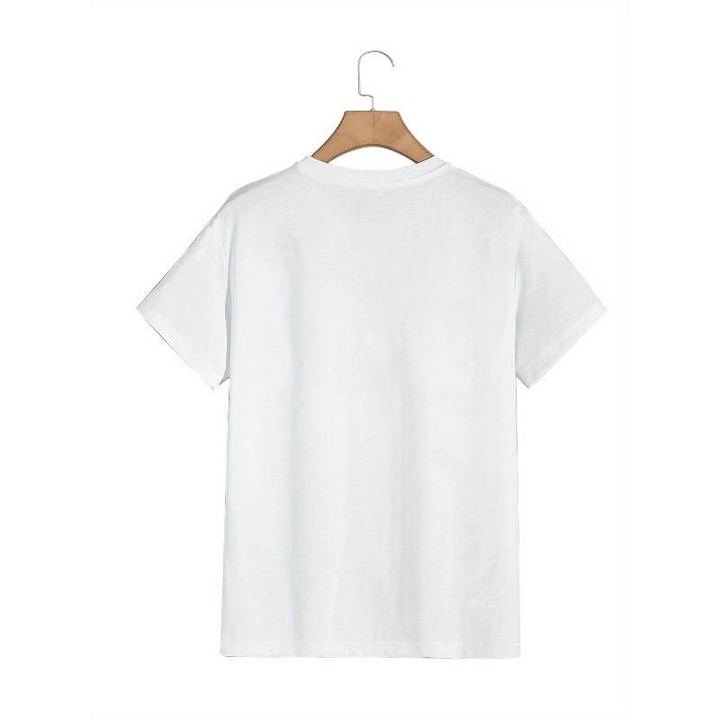 European Sizes New Summer Rose Element Print Men's Pattern Print Base Layer T-Shirt Summer Short Sleeve Top Inner Lining